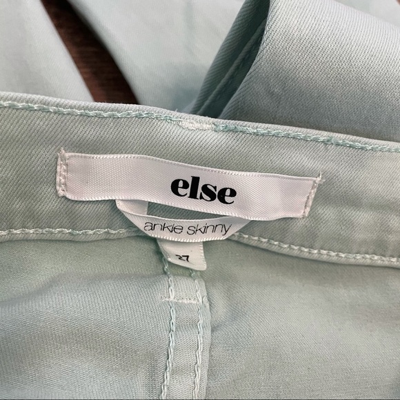 Else Ankle Skinny Jean Light Mint Green - Picture 3 of 4